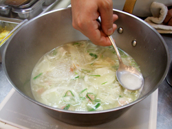 小松菜のポタージュ-作り方
