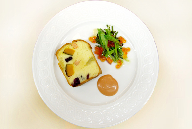 秋鮭と南京・さつま芋（紫芋）のケークサレ